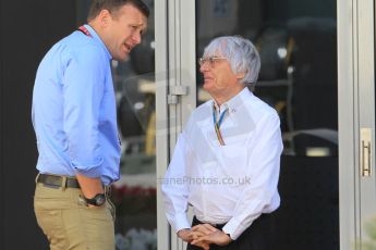 World © Octane Photographic Ltd. Sunday 23rd November 2014. Abu Dhabi Grand Prix - Yas Marina Circuit - Bernie Ecclestone. Digital Ref: