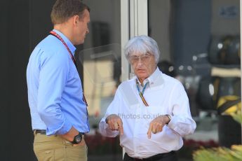 World © Octane Photographic Ltd. Sunday 23rd November 2014. Abu Dhabi Grand Prix - Yas Marina Circuit - Bernie Ecclestone. Digital Ref: