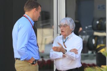 World © Octane Photographic Ltd. Sunday 23rd November 2014. Abu Dhabi Grand Prix - Yas Marina Circuit - Bernie Ecclestone. Digital Ref: