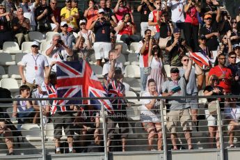 World © Octane Photographic Ltd. Sunday 23rd November 2014. Abu Dhabi Grand Prix - Yas Marina Circuit - Fans in the grandstand. Digital Ref: