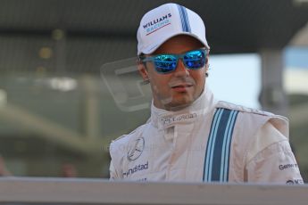 World © Octane Photographic Ltd. Sunday 23rd November 2014. Abu Dhabi Grand Prix - Yas Marina Circuit - Formula 1 Drivers Parade. Williams Racing - Felipe Massa. Digital Ref: