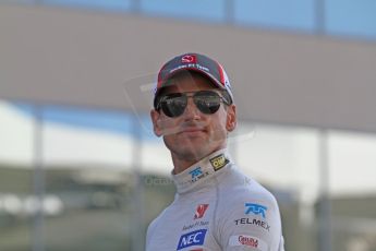 World © Octane Photographic Ltd. Sunday 23rd November 2014. Abu Dhabi Grand Prix - Yas Marina Circuit - Formula 1 Drivers Parade. Sauber F1 Team - Adrian Sutil. Digital Ref: