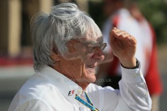 World © Octane Photographic Ltd. Sunday 23rd November 2014. Abu Dhabi Grand Prix - Yas Marina Circuit - Bernie Ecclestone. Digital Ref: