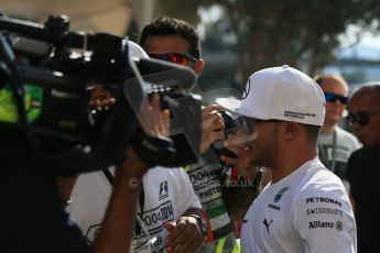 World © Octane Photographic Ltd. Sunday 23rd November 2014. Abu Dhabi Grand Prix - Yas Marina Circuit - Nic (Nicolas) Hamilton. Digital Ref: