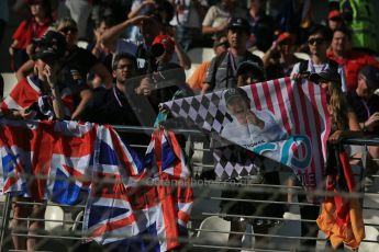 World © Octane Photographic Ltd. Sunday 23rd November 2014. Abu Dhabi Grand Prix - Yas Marina Circuit - Fans in the grandstand. Digital Ref:
