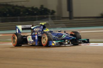 World © Octane Photographic Ltd. 2014 Formula 1 Abu Dhabi Grand Prix, GP2 Qualifying, Friday 21st November 2014. Julian Leal - Carlin. Digital Ref : 1162CB1D7354