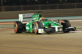 World © Octane Photographic Ltd. 2014 Formula 1 Abu Dhabi Grand Prix, GP2 Qualifying, Friday 21st November 2014. Rio Haryanto – Caterham Racing. Digital Ref : 1162CB1D7406