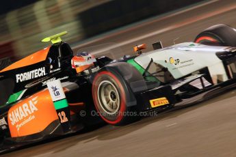 World © Octane Photographic Ltd. 2014 Formula 1 Abu Dhabi Grand Prix, GP2 Qualifying, Friday 21st November 2014. Jon Lancaster - Hilmer Motorsport. Digital Ref : 1162CB1D7427