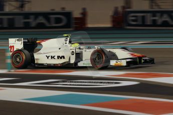 World © Octane Photographic Ltd. 2014 Formula 1 Abu Dhabi Grand Prix, GP2 Qualifying, Friday 21st November 2014. Kimiya Sato - Campos Racing. Digital Ref : 1162CB1D7450