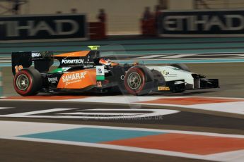 World © Octane Photographic Ltd. 2014 Formula 1 Abu Dhabi Grand Prix, GP2 Qualifying, Friday 21st November 2014. Jon Lancaster - Hilmer Motorsport. Digital Ref : 1162CB1D7456