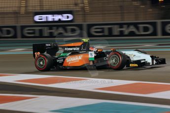 World © Octane Photographic Ltd. 2014 Formula 1 Abu Dhabi Grand Prix, GP2 Qualifying, Friday 21st November 2014. Jon Lancaster - Hilmer Motorsport. Digital Ref : 1162CB1D7458