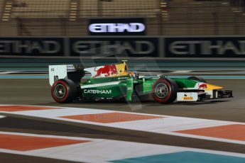 World © Octane Photographic Ltd. 2014 Formula 1 Abu Dhabi Grand Prix, GP2 Qualifying, Friday 21st November 2014. Pierre Gasly – Caterham Racing. Digital Ref : 1162CB1D7470