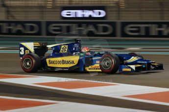 World © Octane Photographic Ltd. 2014 Formula 1 Abu Dhabi Grand Prix, GP2 Qualifying, Friday 21st November 2014. Felipe Nasr - Carlin. Digital Ref : 1162CB1D7504