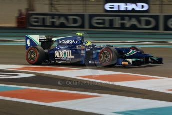 World © Octane Photographic Ltd. 2014 Formula 1 Abu Dhabi Grand Prix, GP2 Qualifying, Friday 21st November 2014. Julian Leal - Carlin. Digital Ref : 1162CB1D7509