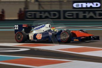 World © Octane Photographic Ltd. 2014 Formula 1 Abu Dhabi Grand Prix, GP2 Qualifying, Friday 21st November 2014. Sergio Canamasas - Trident. Digital Ref : 1162CB1D7532