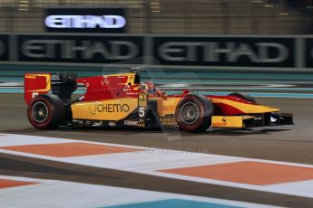 World © Octane Photographic Ltd. 2014 Formula 1 Abu Dhabi Grand Prix, GP2 Qualifying, Friday 21st November 2014. Raffaele Marciello - Racing Engineering. Digital Ref : 1162CB1D7538