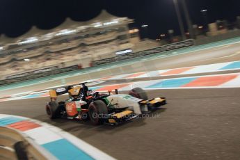 World © Octane Photographic Ltd. 2014 Formula 1 Abu Dhabi Grand Prix, GP2 Qualifying, Friday 21st November 2014. Nicholas Latifi - Hilmer Motorsport. Digital Ref : 1162CB7D8261