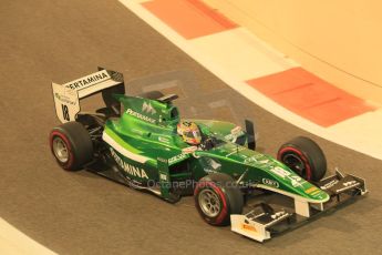 World © Octane Photographic Ltd. Saturday 22nd November 2014. GP2 Race 1 – Abu Dhabi GP - Yas Marina Circuit, United Arab Emirates. Rio Haryanto - EQ8 Caterham Racing. Digital Ref : 1167CB1D8642