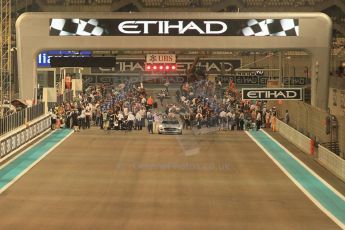 World © Octane Photographic Ltd. Saturday 22nd November 2014. GP2 Race 1 – Abu Dhabi GP - Yas Marina Circuit, United Arab Emirates. The grid forms up. Digital Ref :1167CB1D8820