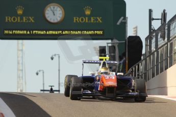 World © Octane Photographic Ltd. 2014 Formula 1 Abu Dhabi Grand Prix, GP3 Race 1, Saturday 22nd November 2014. Ryan Cullen - Trident. Digital Ref : 1164CB1D7719