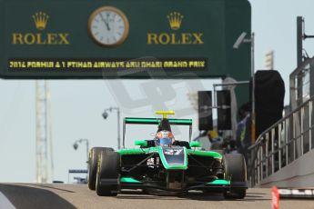 World © Octane Photographic Ltd. 2014 Formula 1 Abu Dhabi Grand Prix, GP3 Race 1, Saturday 22nd November 2014. Richie Stanaway - Status Grand Prix. Digital Ref : 1164CB1D7731