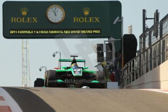 World © Octane Photographic Ltd. 2014 Formula 1 Abu Dhabi Grand Prix, GP3 Race 1, Saturday 22nd November 2014. Nick Yelloly - Status Grand Prix. Digital Ref : 1164CB1D7738