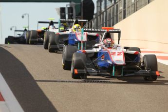 World © Octane Photographic Ltd. 2014 Formula 1 Abu Dhabi Grand Prix, GP3 Race 1, Saturday 22nd November 2014. Kevin Ceccon and Pal Varhaug - Jenzer Motorsport. Digital Ref : 1164CB1D7766