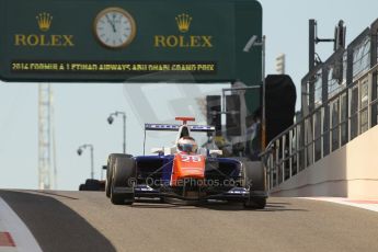 World © Octane Photographic Ltd. 2014 Formula 1 Abu Dhabi Grand Prix, GP3 Race 1, Saturday 22nd November 2014. Patrick Kujala - Trident. Digital Ref : 1164CB1D7781