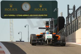 World © Octane Photographic Ltd. 2014 Formula 1 Abu Dhabi Grand Prix, GP3 Race 1, Saturday 22nd November 2014. Riccardo Agostini - Hilmer Motorsport. Digital Ref : 1164CB1D7785