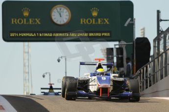World © Octane Photographic Ltd. 2014 Formula 1 Abu Dhabi Grand Prix, GP3 Race 1, Saturday 22nd November 2014. Santiago Urrutia - Koiranan GP. Digital Ref : 1164CB1D7791