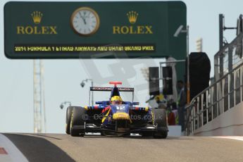 World © Octane Photographic Ltd. 2014 Formula 1 Abu Dhabi Grand Prix, GP3 Race 1, Saturday 22nd November 2014. Luis sa Silva Carlin. Digital Ref : 1164CB1D7796