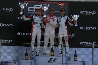 World © Octane Photographic Ltd. Saturday 22nd November 2014. GP3 Qualifying – Abu Dhabi GP - Yas Marina Circuit, United Arab Emirates. Dean Stoneman. Koiranen GP and Marvin Kirchhofer and Dino Zamparelli - ART Grand Prix. Digital Ref : 1164LB1D0006