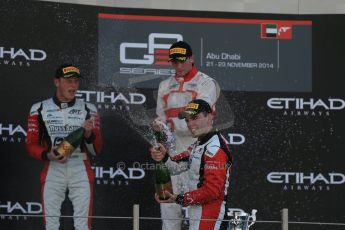World © Octane Photographic Ltd. Saturday 22nd November 2014. GP3 Qualifying – Abu Dhabi GP - Yas Marina Circuit, United Arab Emirates. Dean Stoneman. Koiranen GP and Marvin Kirchhofer and Dino Zamparelli - ART Grand Prix. Digital Ref : 1164LB1D0034