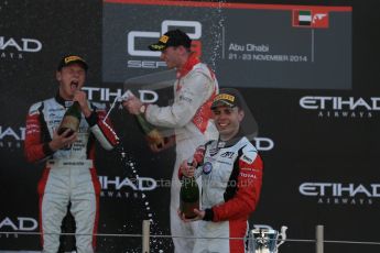 World © Octane Photographic Ltd. Saturday 22nd November 2014. GP3 Qualifying – Abu Dhabi GP - Yas Marina Circuit, United Arab Emirates. Dean Stoneman. Koiranen GP and Marvin Kirchhofer and Dino Zamparelli - ART Grand Prix. Digital Ref : 1164LB1D0038