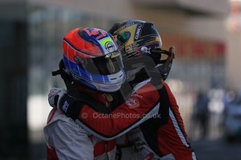 World © Octane Photographic Ltd. Saturday 22nd November 2014. GP3 Qualifying – Abu Dhabi GP - Yas Marina Circuit, United Arab Emirates. Dean Stoneman. Koiranen GP and Marvin Kirchhofer - ART Grand Prix. Digital Ref : 1164LB1D9921