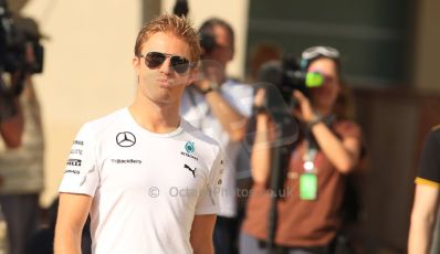 World © Octane Photographic Ltd. 2014 Formula 1 Abu Dhabi Grand Prix, FIA Press conference, Thursday 20th November 2014.  Nico Rosberg – Mercedes AMG Petronas. Digital Ref :1155CB7D7846