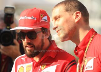 World © Octane Photographic Ltd. 2014 Formula 1 Abu Dhabi Grand Prix, FIA Press conference, Thursday 20th November 2014.  Fernando Alonso – Scuderia Ferrari. Digital Ref :1155CB7D7896