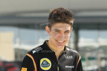 World © Octane Photographic Ltd. Friday 21st November 2014. Abu Dhabi Grand Prix - Yas Marina Circuit - Formula 1 Practice 1. Lotus F1 Team E22 – Esteban Ocon. Digital Ref: