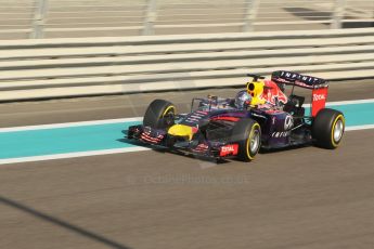 World © Octane Photographic Ltd. Friday 21st November 2014. Abu Dhabi Grand Prix - Yas Marina Circuit - Formula 1 Practice 1. Infiniti Red Bull Racing RB10 - Sebastian Vettel. Digital Ref:
