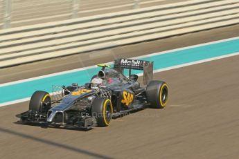 World © Octane Photographic Ltd. Friday 21st November 2014. Abu Dhabi Grand Prix - Yas Marina Circuit - Formula 1 Practice 1. McLaren Mercedes MP4/29 – Kevin Magnussen. Digital Ref: