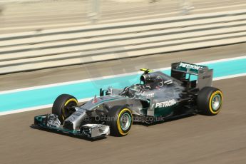 World © Octane Photographic Ltd. Friday 21st November 2014. Abu Dhabi Grand Prix - Yas Marina Circuit - Formula 1 Practice 1. Mercedes AMG Petronas F1 W05 - Nico Rosberg. Digital Ref:
