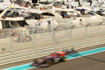 World © Octane Photographic Ltd. Friday 21st November 2014. Abu Dhabi Grand Prix - Yas Marina Circuit - Formula 1 Practice 1. Scuderia Toro Rosso STR 9 – Daniil Kvyat. Digital Ref: