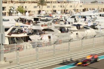 World © Octane Photographic Ltd. Friday 21st November 2014. Abu Dhabi Grand Prix - Yas Marina Circuit - Formula 1 Practice 1. Infiniti Red Bull Racing RB10 - Sebastian Vettel. Digital Ref: