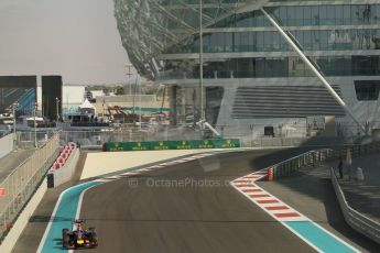 World © Octane Photographic Ltd. Friday 21st November 2014. Abu Dhabi Grand Prix - Yas Marina Circuit - Formula 1 Practice 1. Infiniti Red Bull Racing RB10 - Sebastian Vettel. Digital Ref: