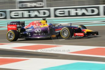 World © Octane Photographic Ltd. Friday 21st November 2014. Abu Dhabi Grand Prix - Yas Marina Circuit - Formula 1 Practice 1. Infiniti Red Bull Racing RB10 - Sebastian Vettel. Digital Ref: