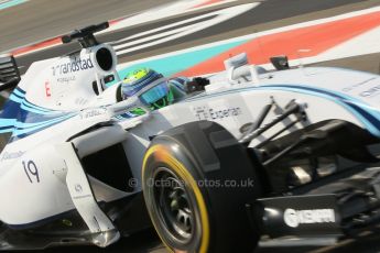 World © Octane Photographic Ltd. Friday 21st November 2014. Abu Dhabi Grand Prix - Yas Marina Circuit - Formula 1 Practice 1. Williams Racing FW36 – Valtteri Bottas. Digital Ref: 1158CB1D6384