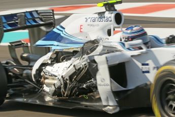 World © Octane Photographic Ltd. Friday 21st November 2014. Abu Dhabi Grand Prix - Yas Marina Circuit - Formula 1 Practice 1. Williams Racing FW36 – Valtteri Bottas. Digital Ref: 1158CB1D6399