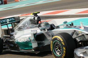 World © Octane Photographic Ltd. Friday 21st November 2014. Abu Dhabi Grand Prix - Yas Marina Circuit - Formula 1 Practice 1. Mercedes AMG Petronas F1 W05 - Nico Rosberg. Digital Ref: 1158CB1D6417