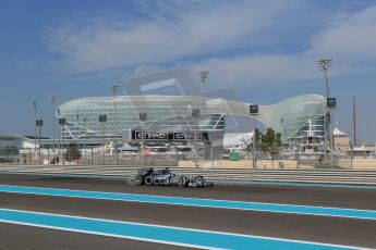 World © Octane Photographic Ltd. Friday 21st November 2014. Abu Dhabi Grand Prix - Yas Marina Circuit - Formula 1 Practice 1. Mercedes AMG Petronas F1 W05 - Nico Rosberg. Digital Ref: