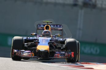 World © Octane Photographic Ltd. Friday 21st November 2014. Abu Dhabi Grand Prix - Yas Marina Circuit - Formula 1 Practice 1. Infiniti Red Bull Racing RB10 – Daniel Ricciardo. Digital Ref: 1158LB1D4225